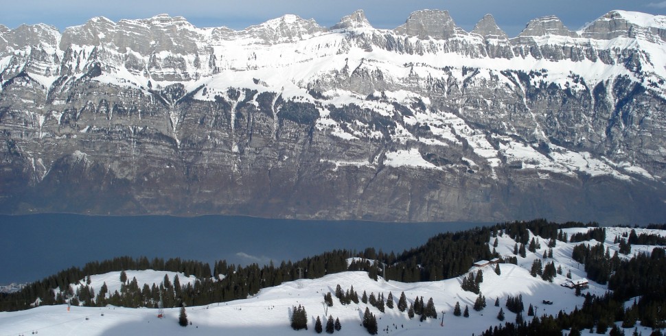 Skifahren im Heidiland