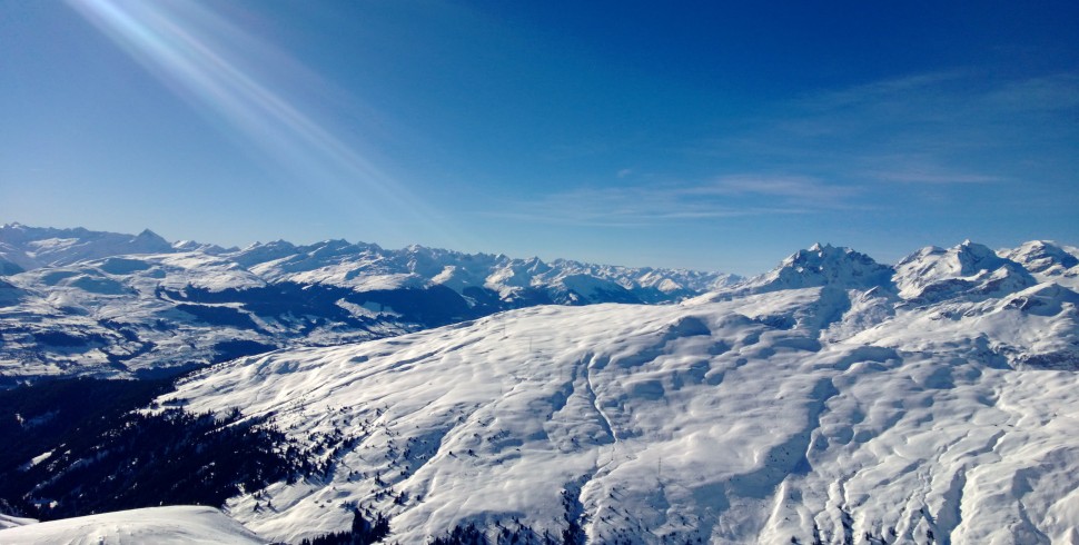 Skifahren in der Alpenarena Flims-Laax-Falera