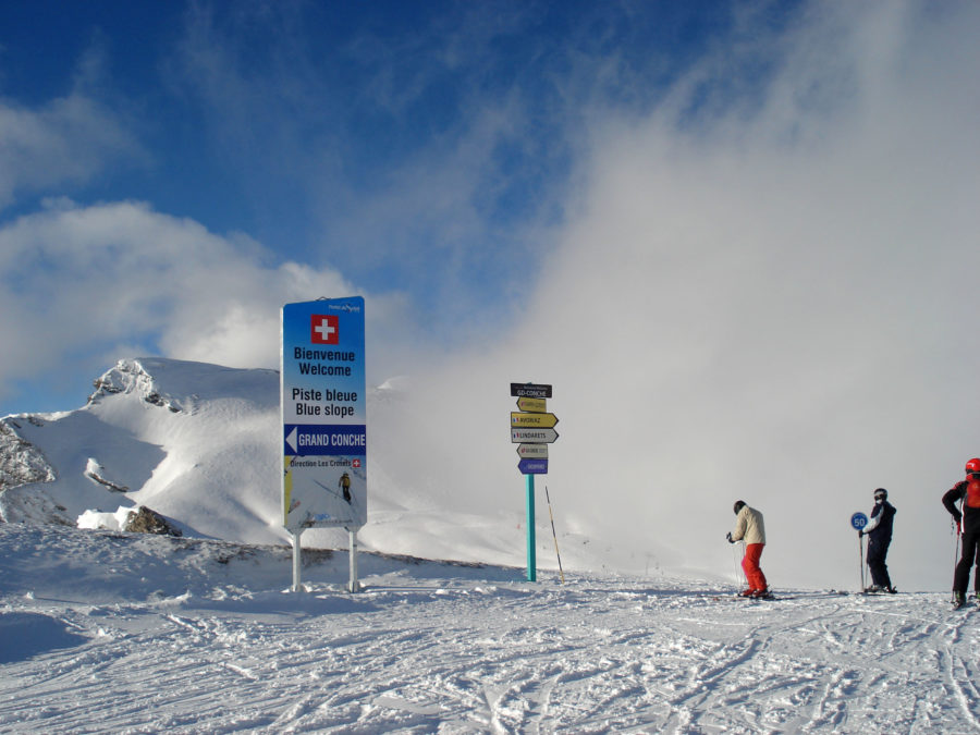 Schneespass zwischen der Schweiz und Frankreich