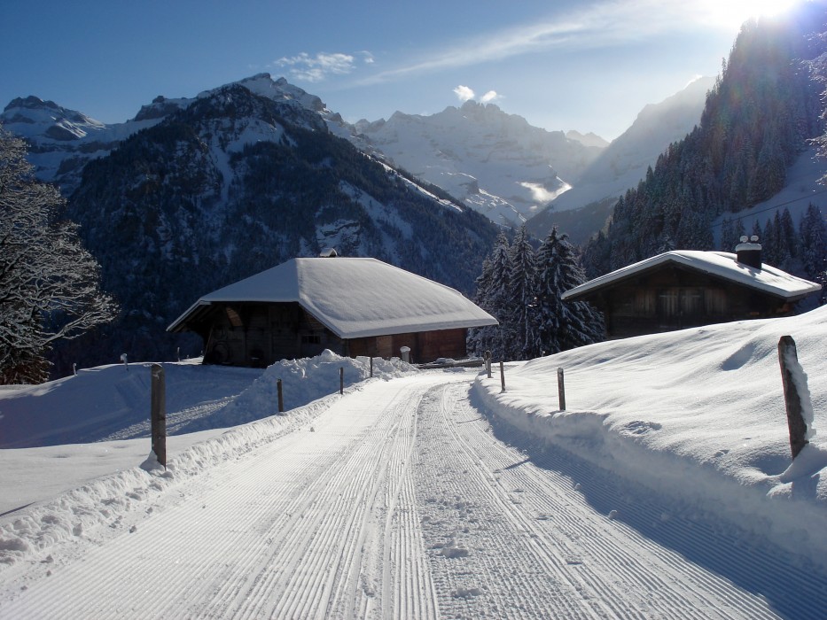 Winterlandschaft Kiental