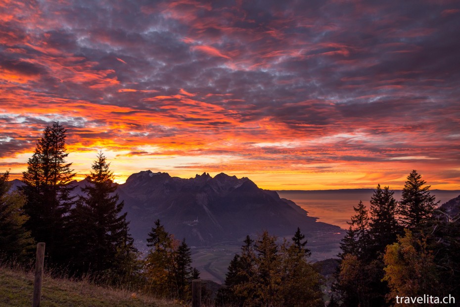 Leysin_Sonntenuntergang_2