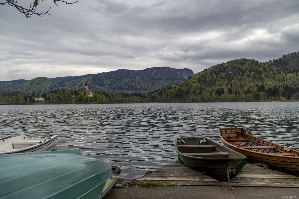 Boote am Bleder See