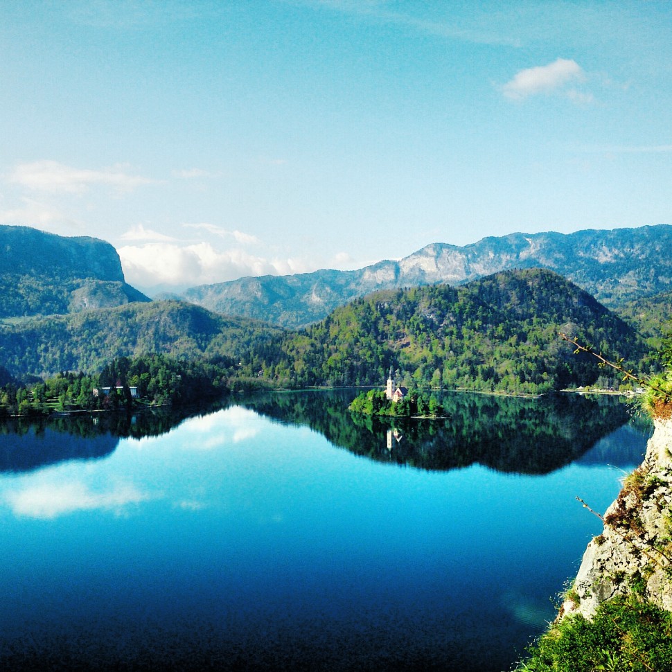 Bleder See von der Burg