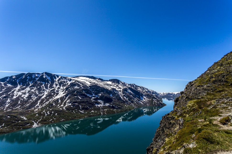 Besseggen Ridge Blick auf Gjendesee