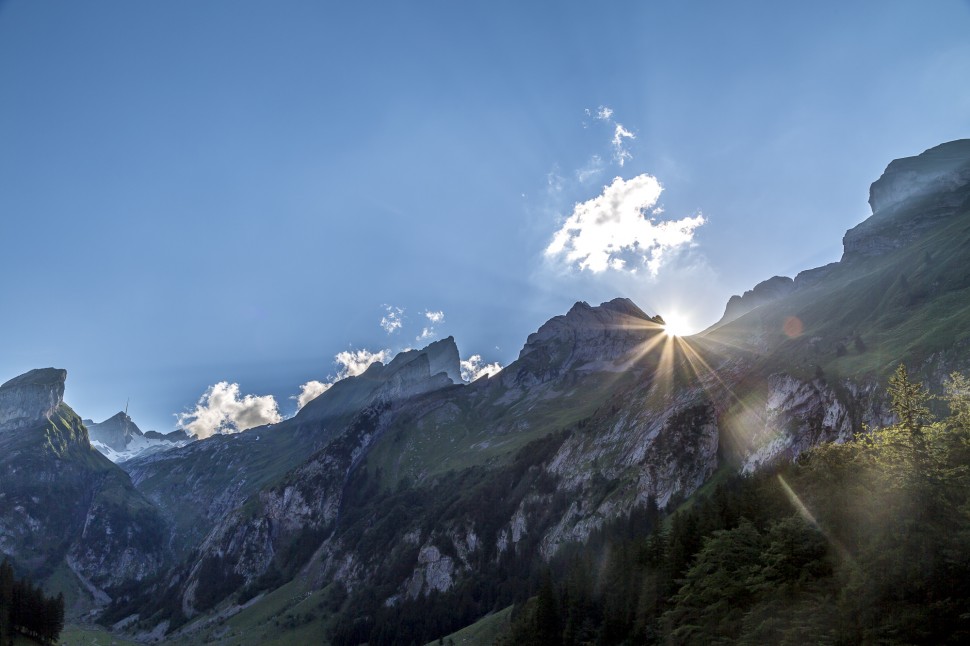 Appenzell Seealpsee Abendstimmung