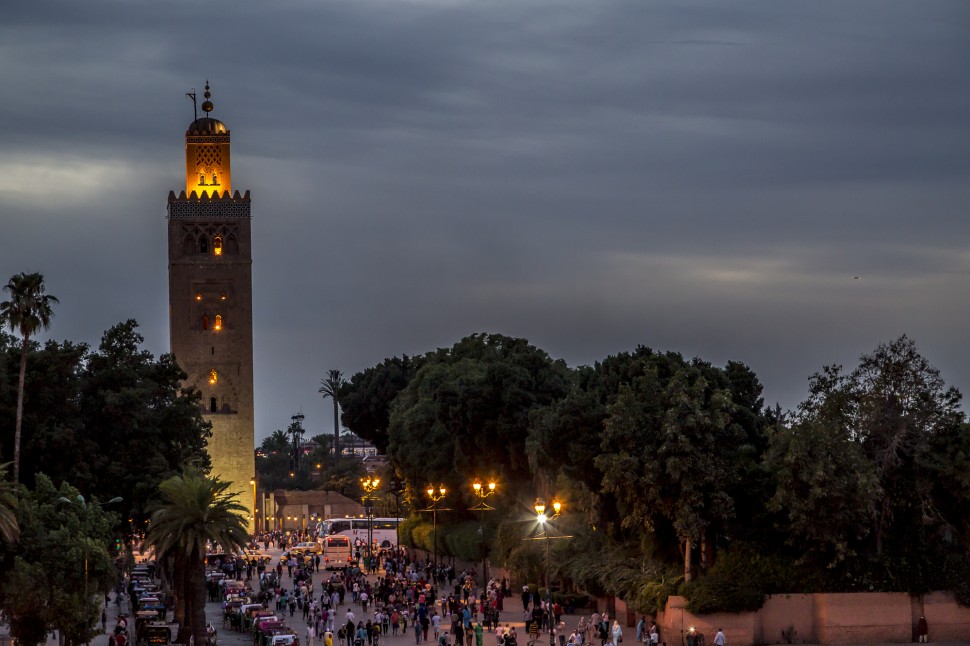 Djemaa-el Fna-Marrakesch-Koutoubia-Moschee