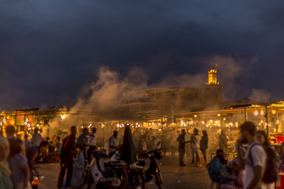 Djemaa el Fna Marrakesch in der Nacht