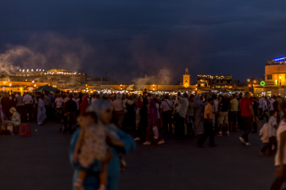 Djemaa el Fna Marrakesch in der Nacht