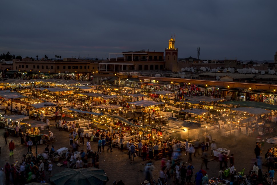 Djemaa el Fna Marrakesch in der Nacht