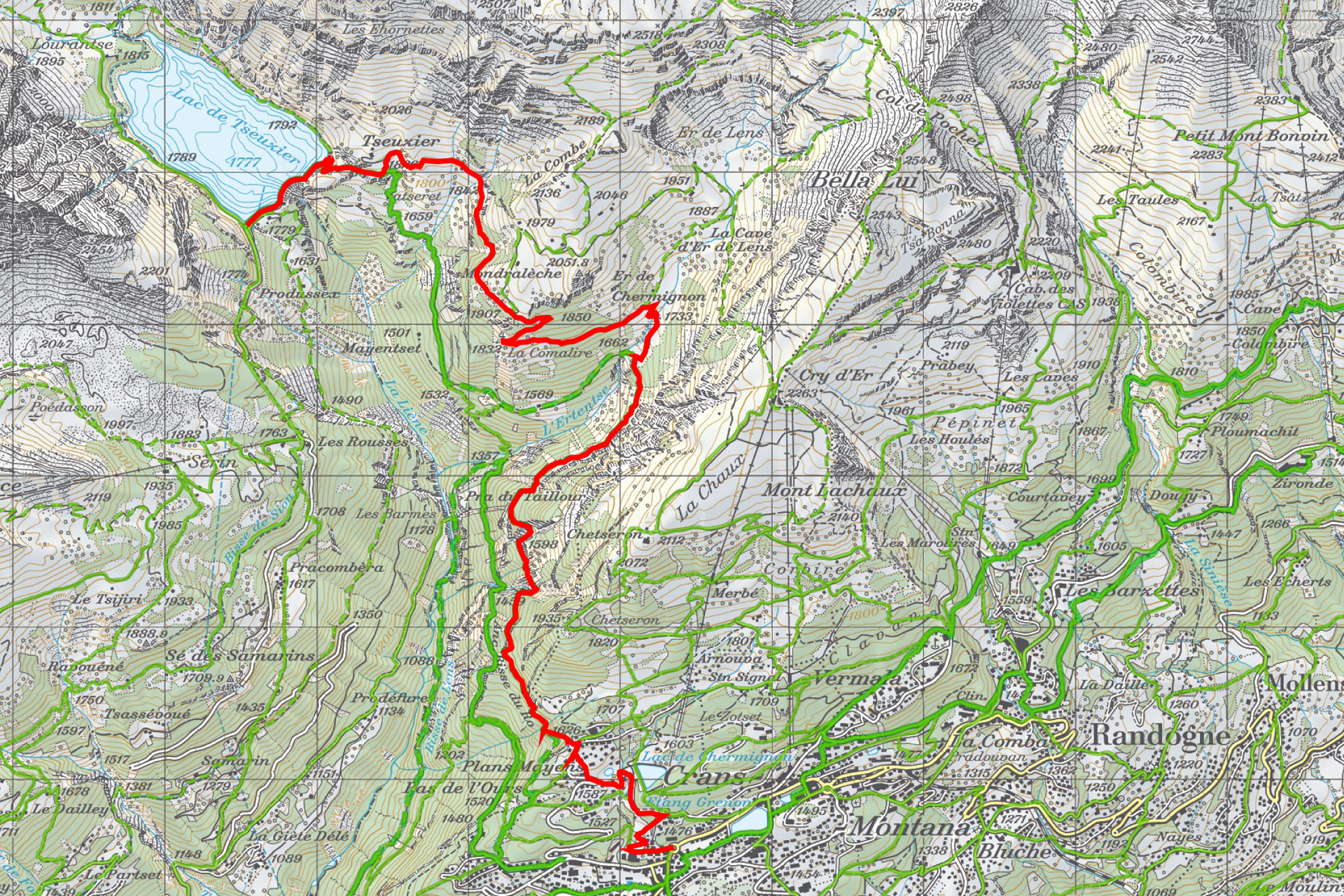 Wanderkarte-Bisse-du-Ro