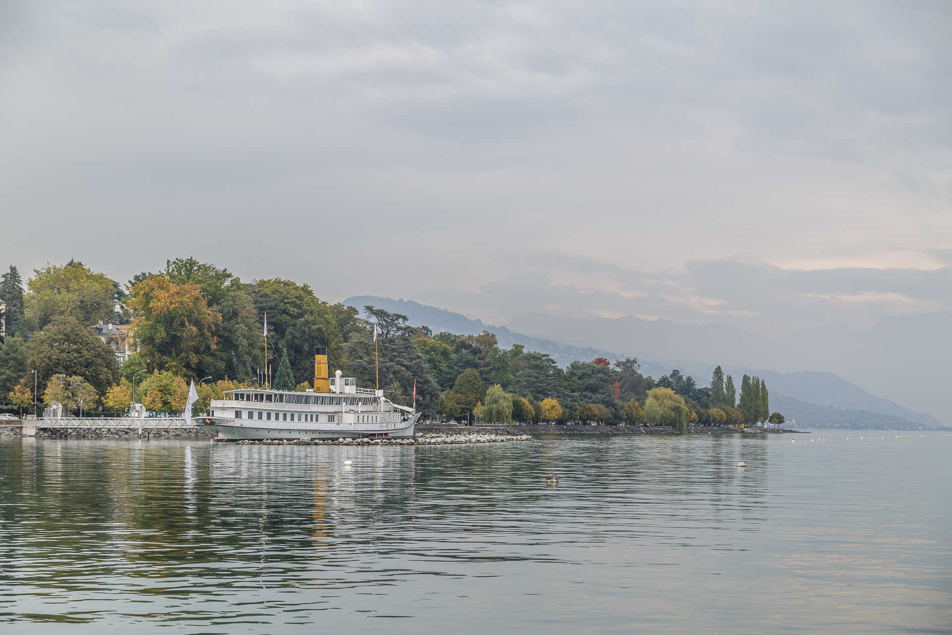 Lausanne-Ouchy-Dampfschiff