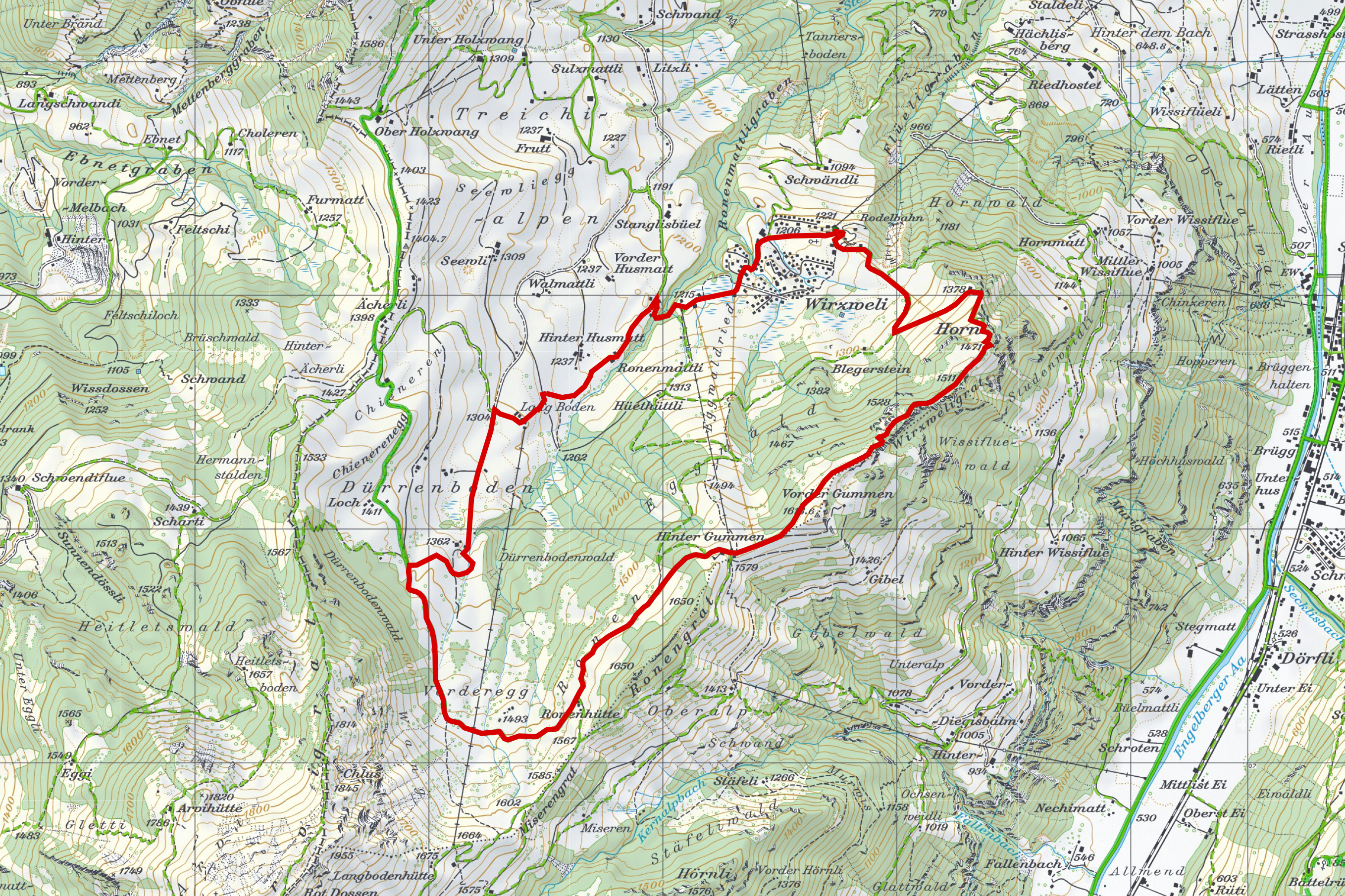 Karte-Winterwanderung-Wirzweli-Gummenalp