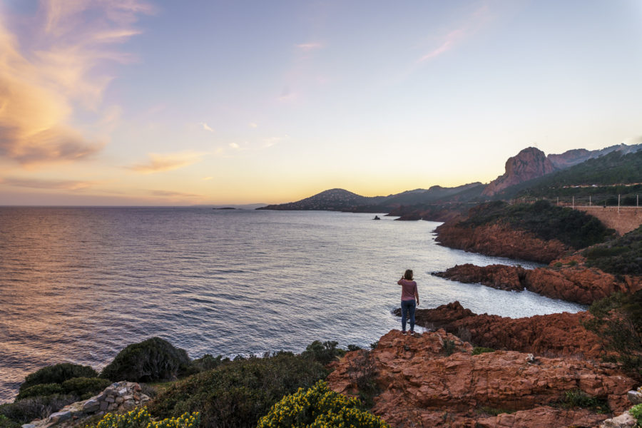 Abendstimung Calanques Massif de l'Estérel Route du Mimosa