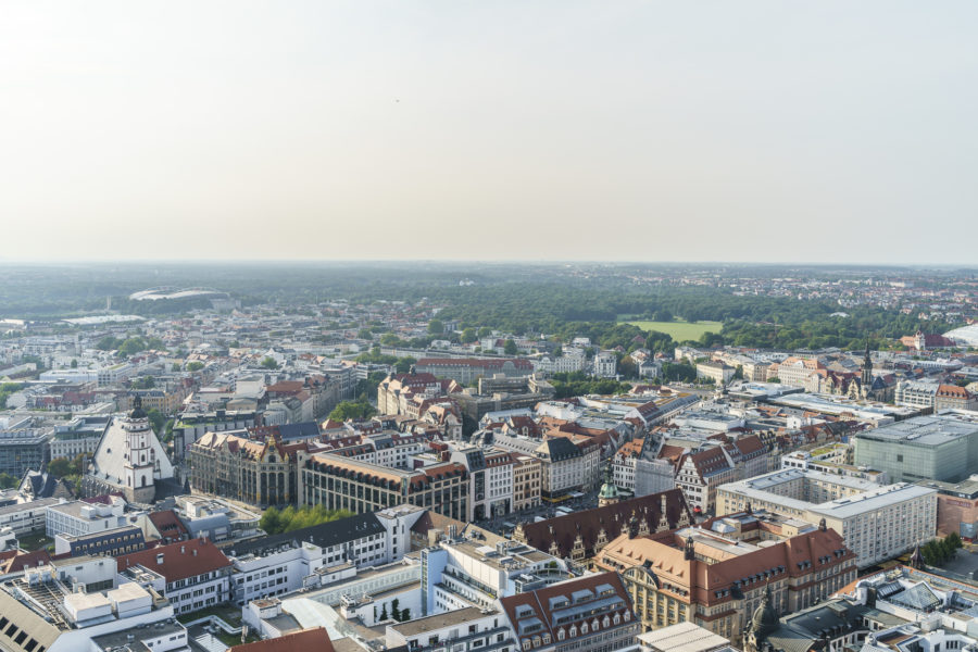 Blick über Leipzig