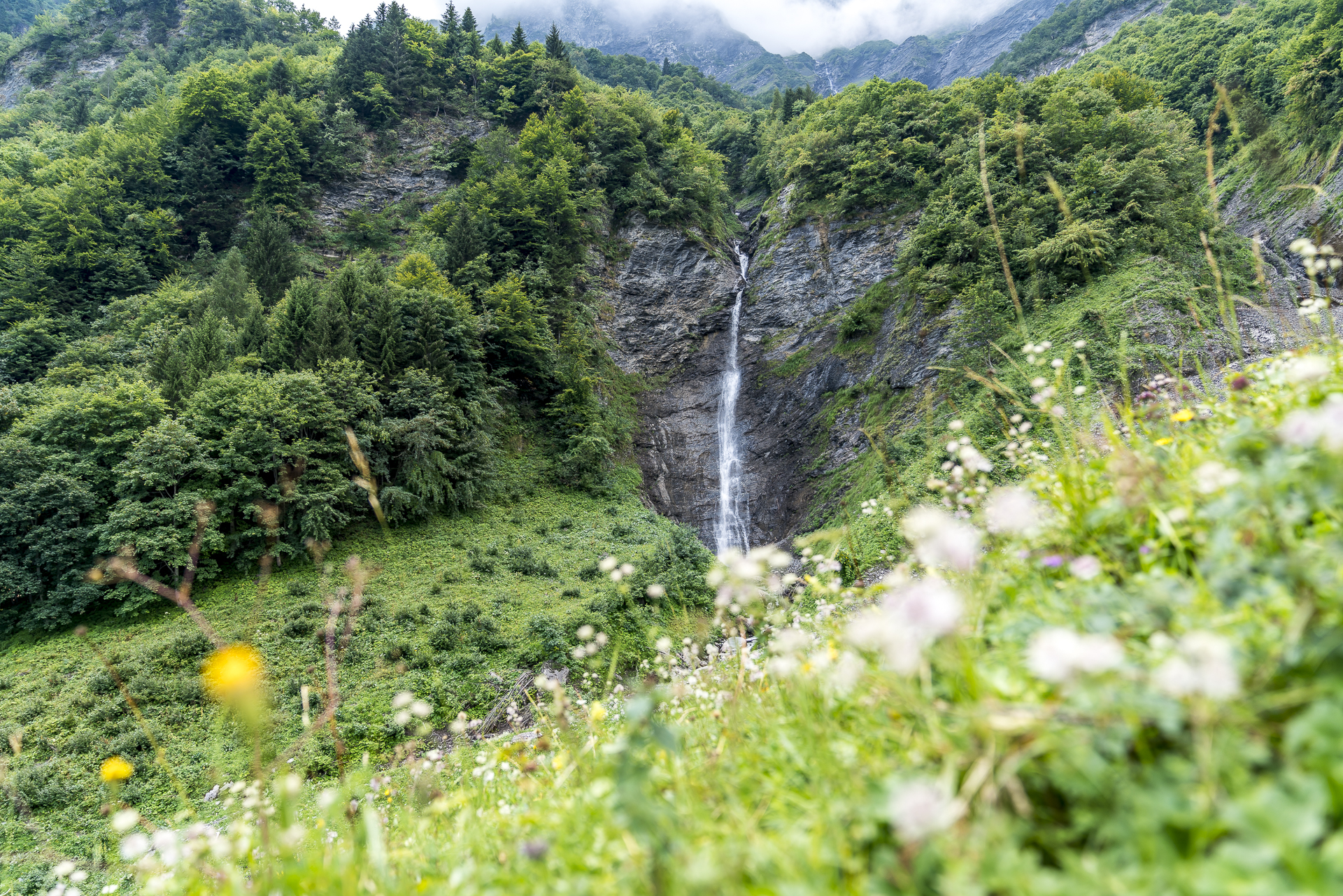 Wasserfall Dents du Midi