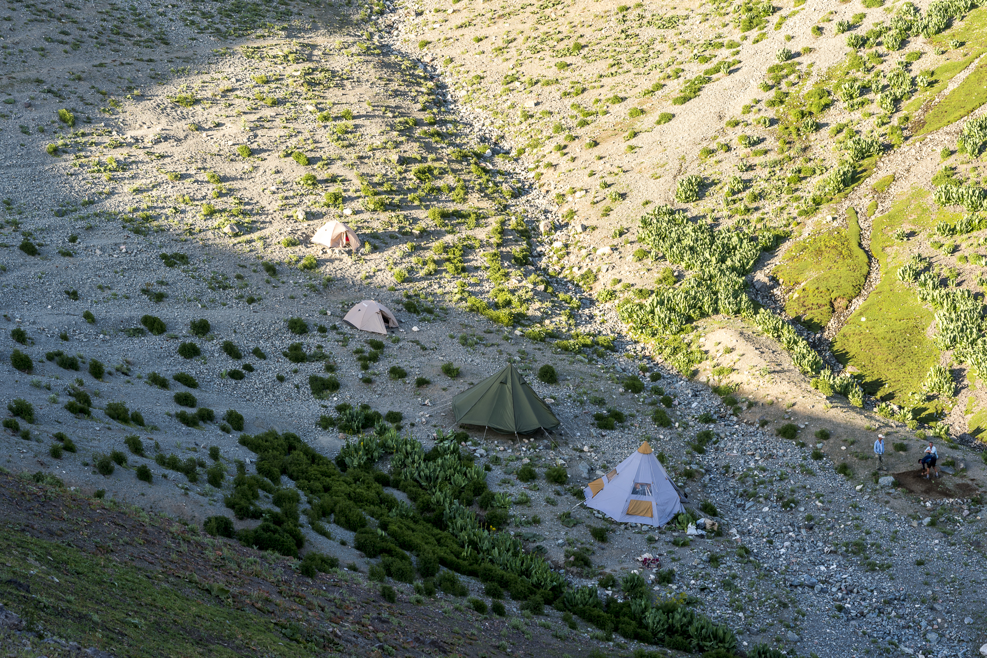 Zeltlager am Kumbel Pass