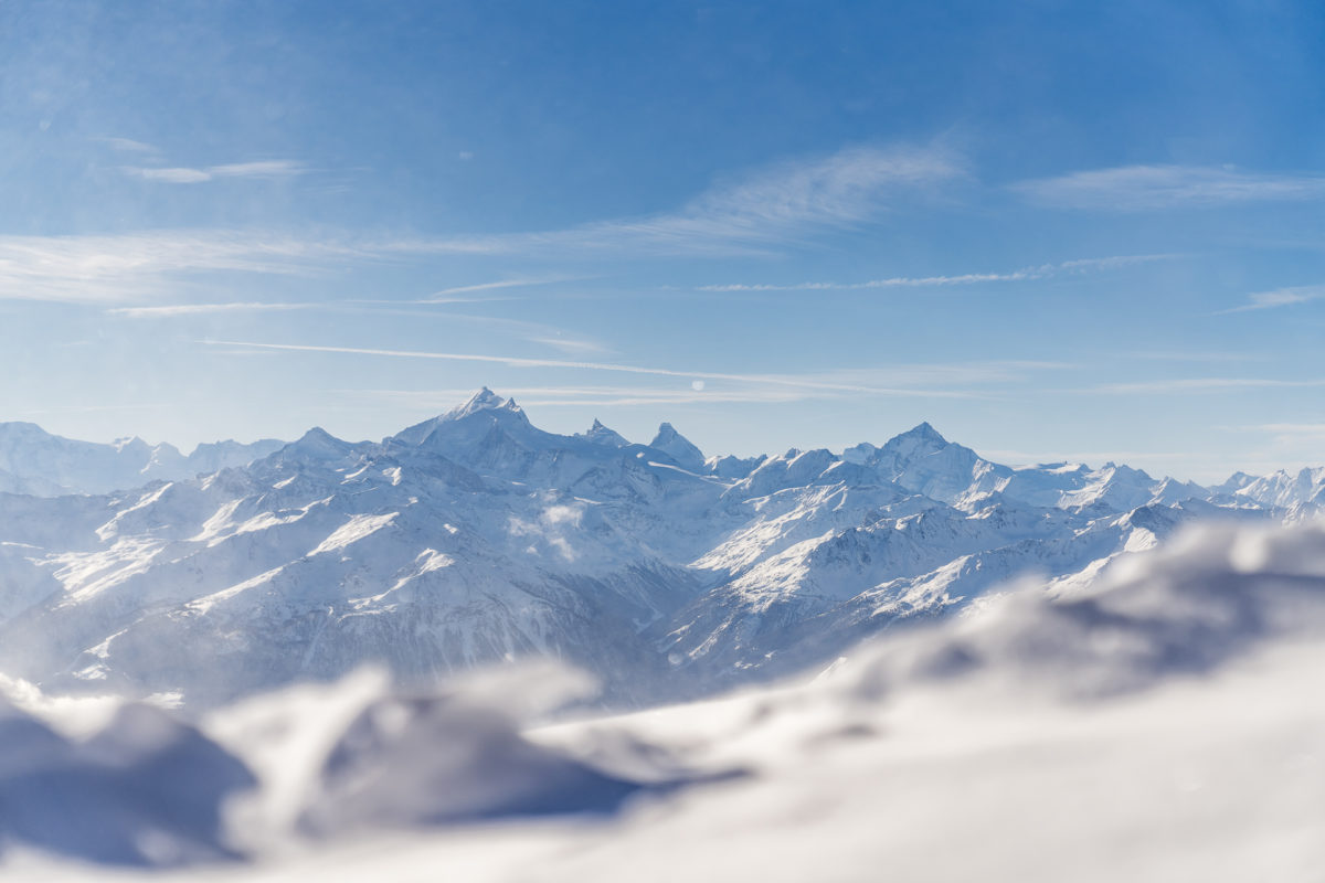 Lötschental Blick ins Wallis