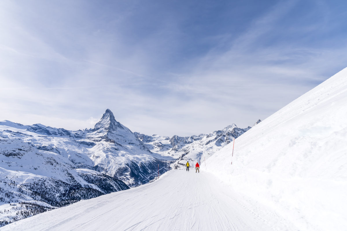 Rothorn Abfahrt Zermatt