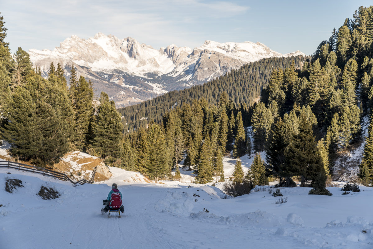 Schlittenabfahrt Mahlknechthütte