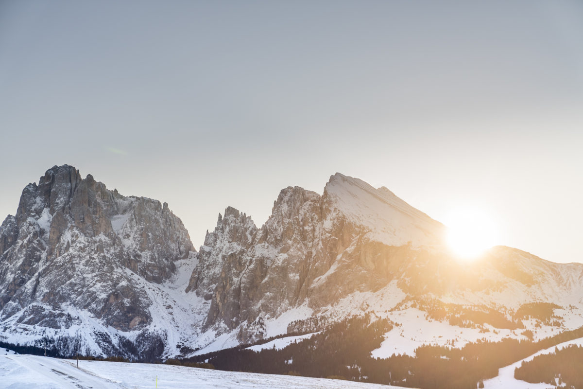 Sonnenaufgang Plattkofel