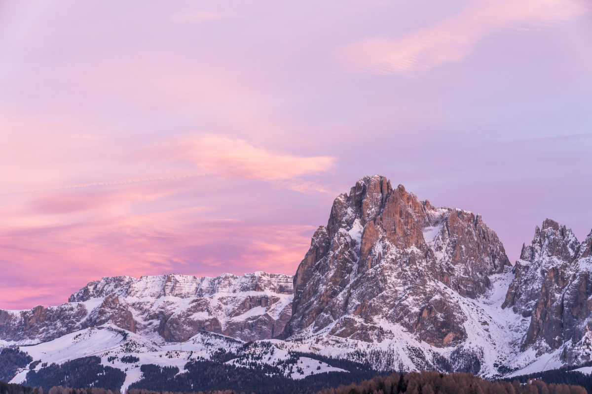 Winterpanorama Seiser Alm