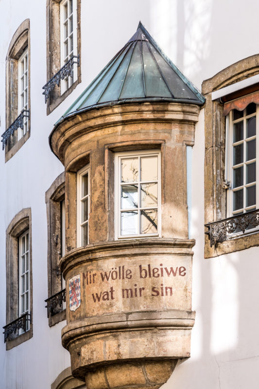 Luxemburg Altstadt Bauten