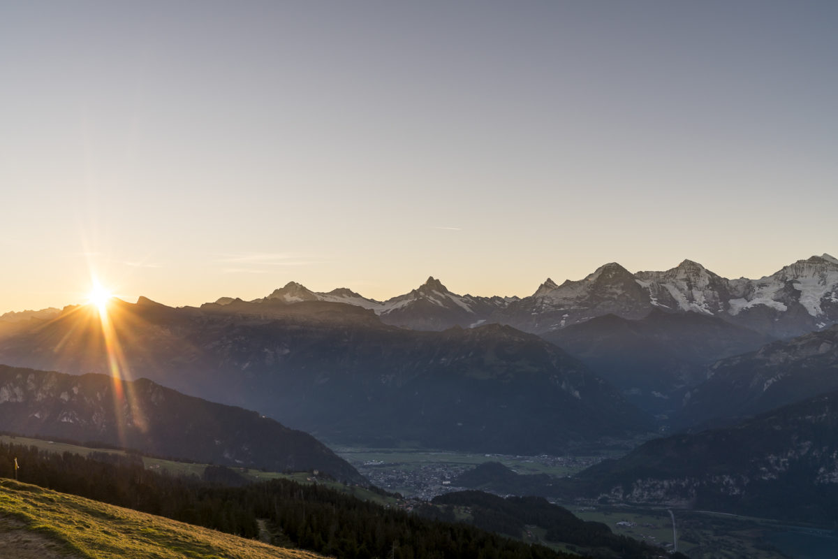 Sonnenaufgang Eiger Münch Jungfrau