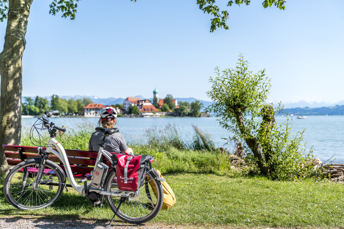 Wasserburger Bucht Bodensee-Radweg Pause