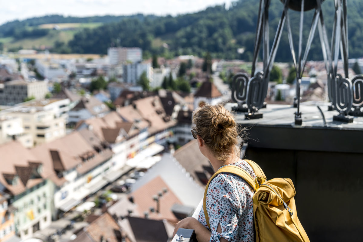 Kirchturm Willisau Ausblick