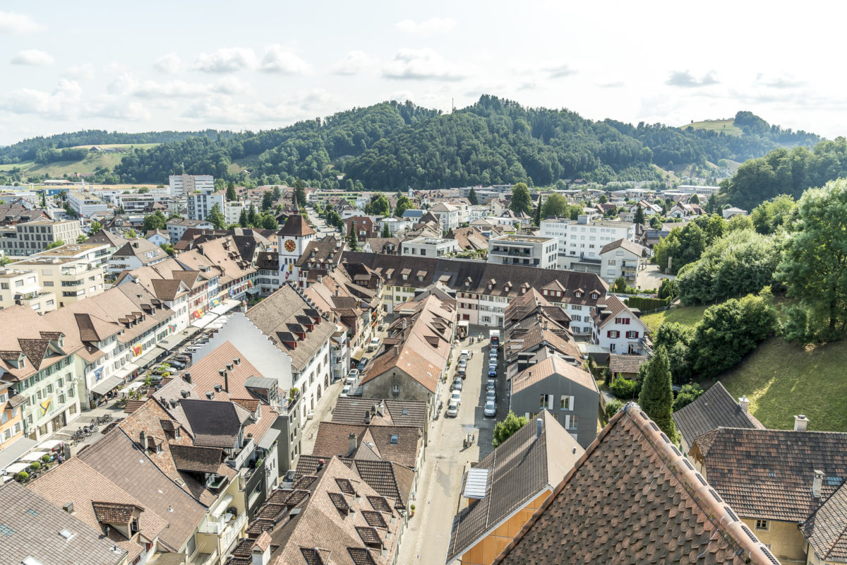 Willisau Blick Altstadt