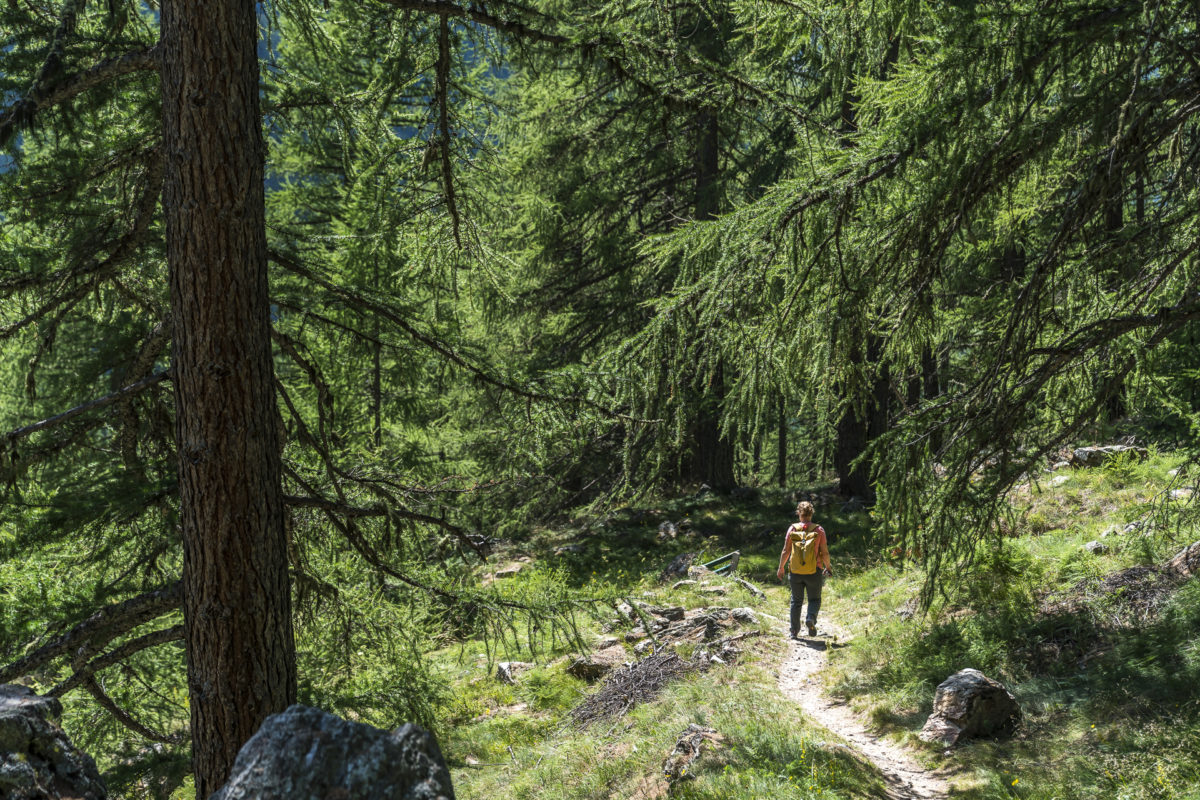 Hannigalp Saas Fee talwärts