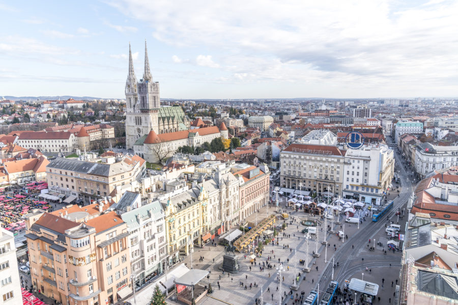 Aussicht Zagreb 360 Oberservation Desk