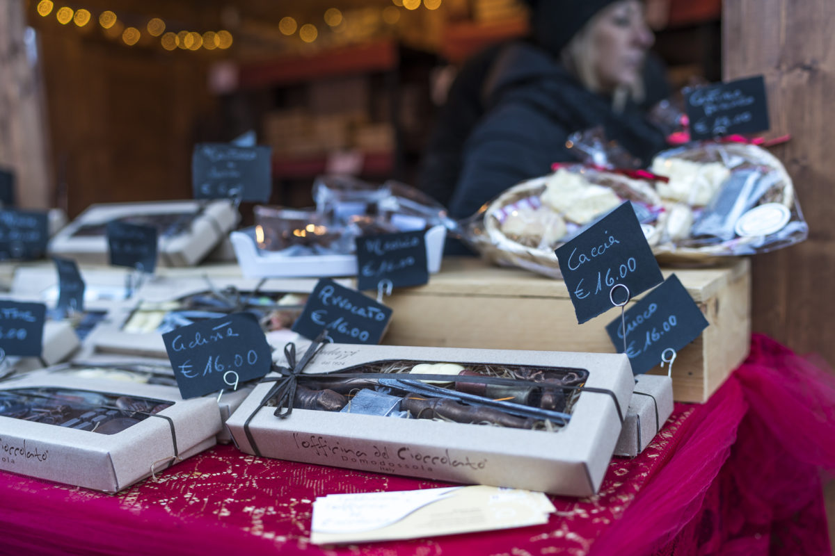 Schokolade Weihnachtsmarkt