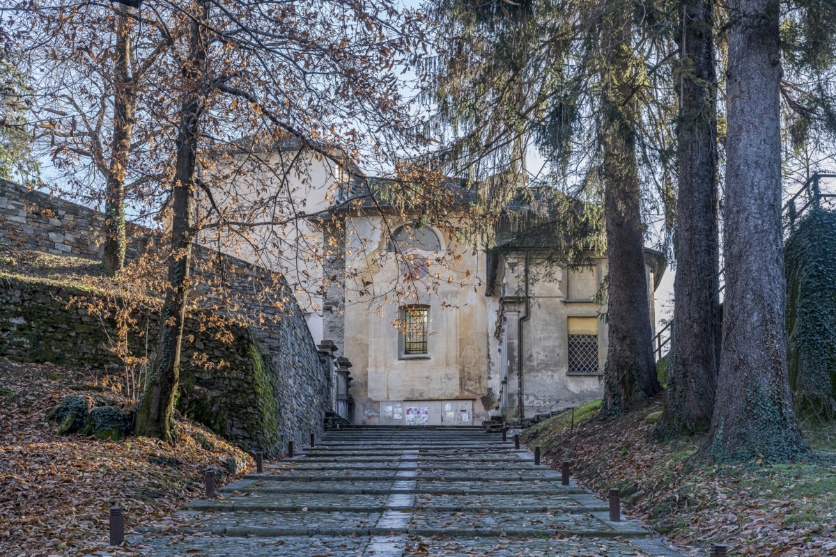 Weg zum Sacro Monte