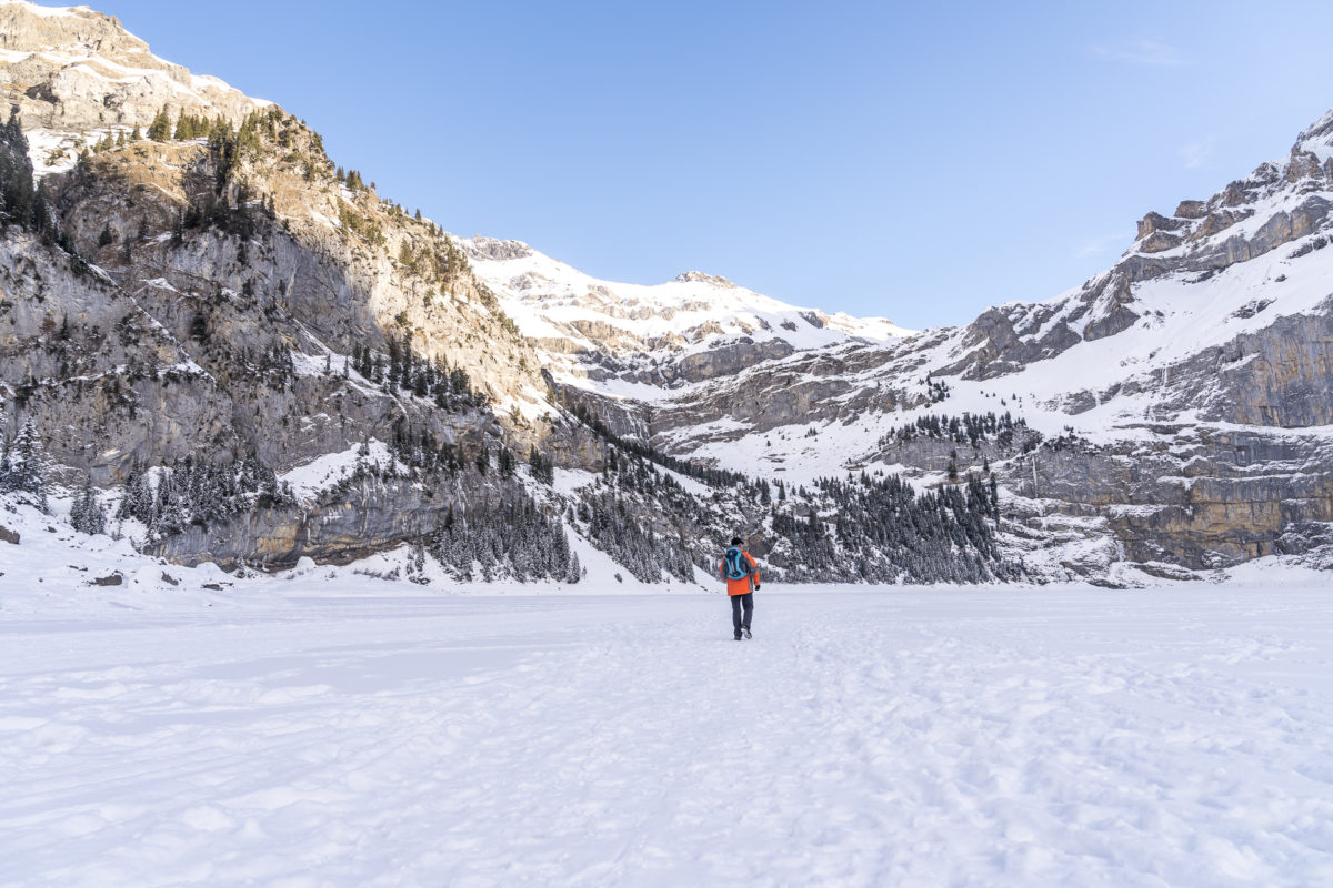 Ice Walk Oeschinensee Winter