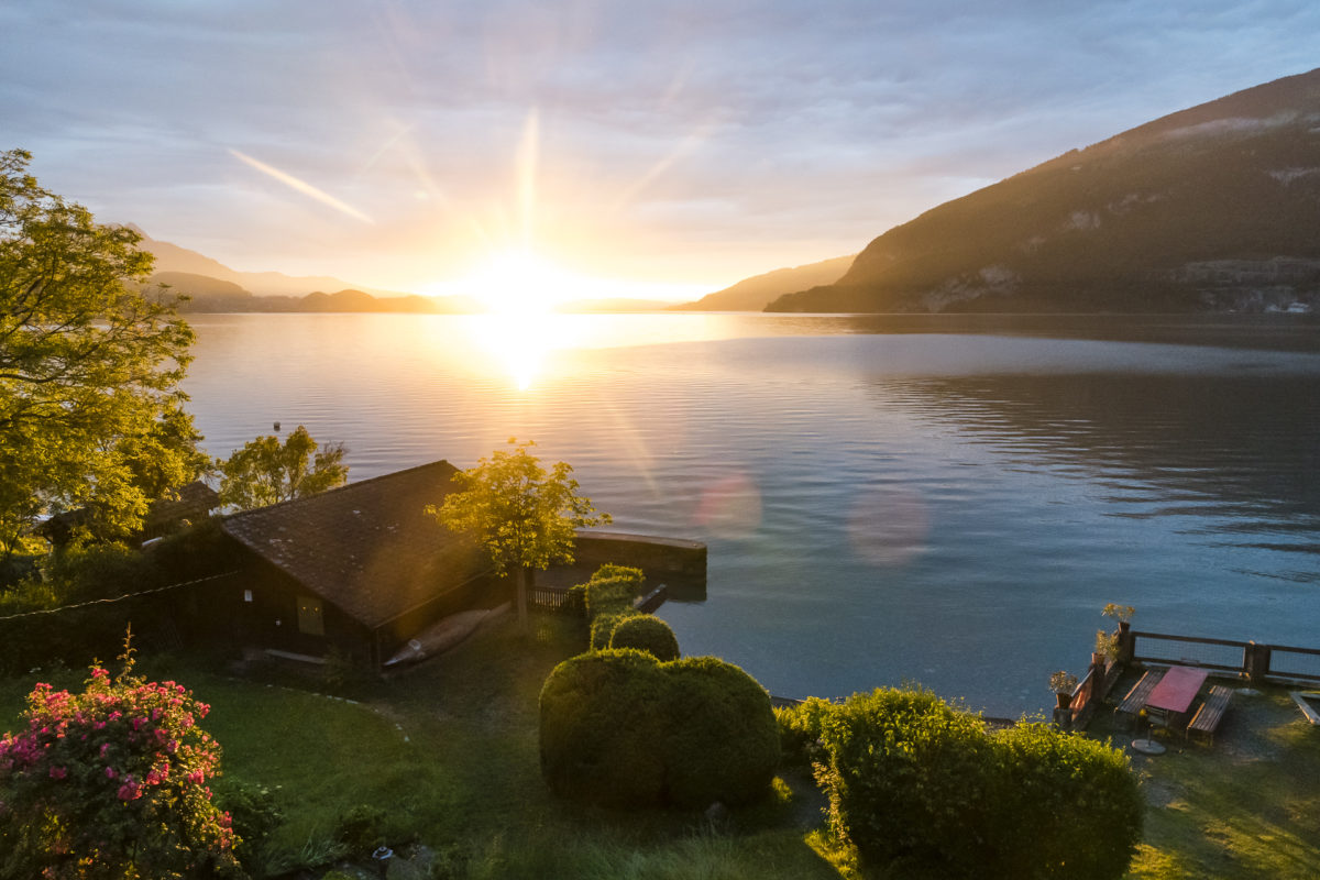 Sonnenuntergang Leissigen Thunersee