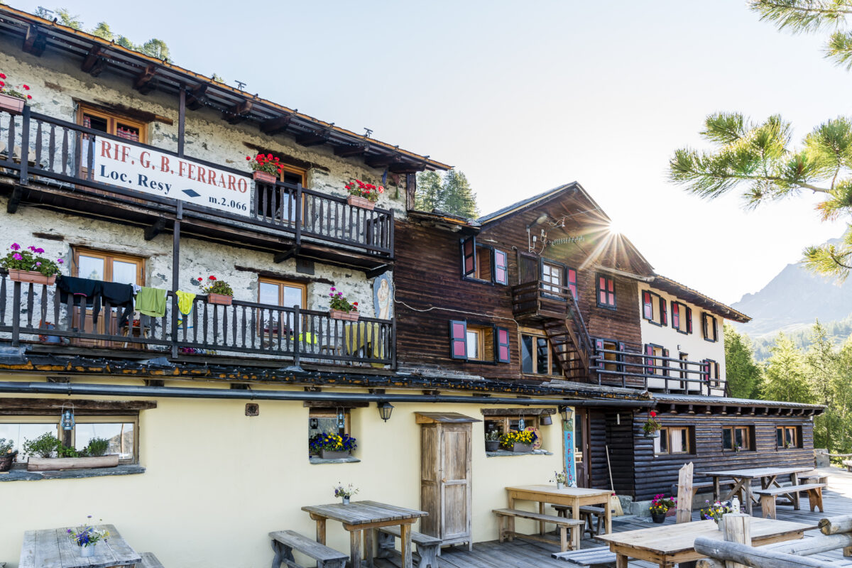 Rifugio Ferraro Hütte im Aostatal