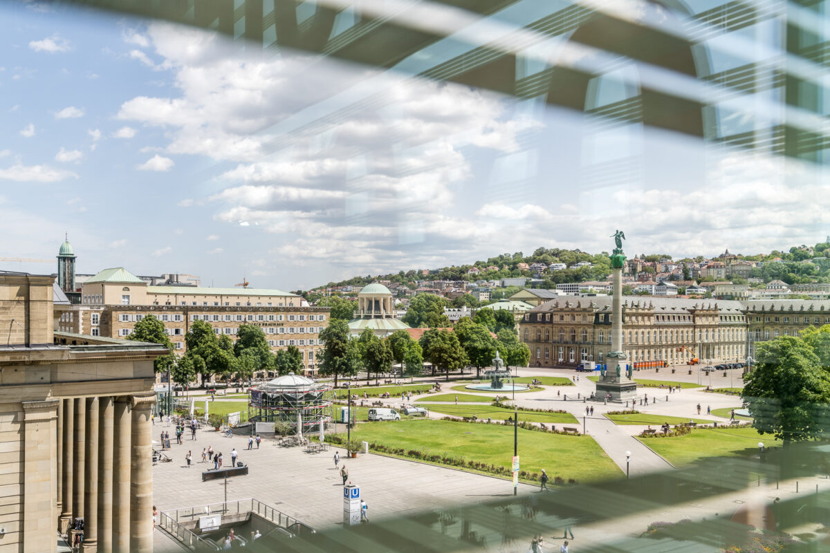 Aussicht Kunstmuseum Stuttgart