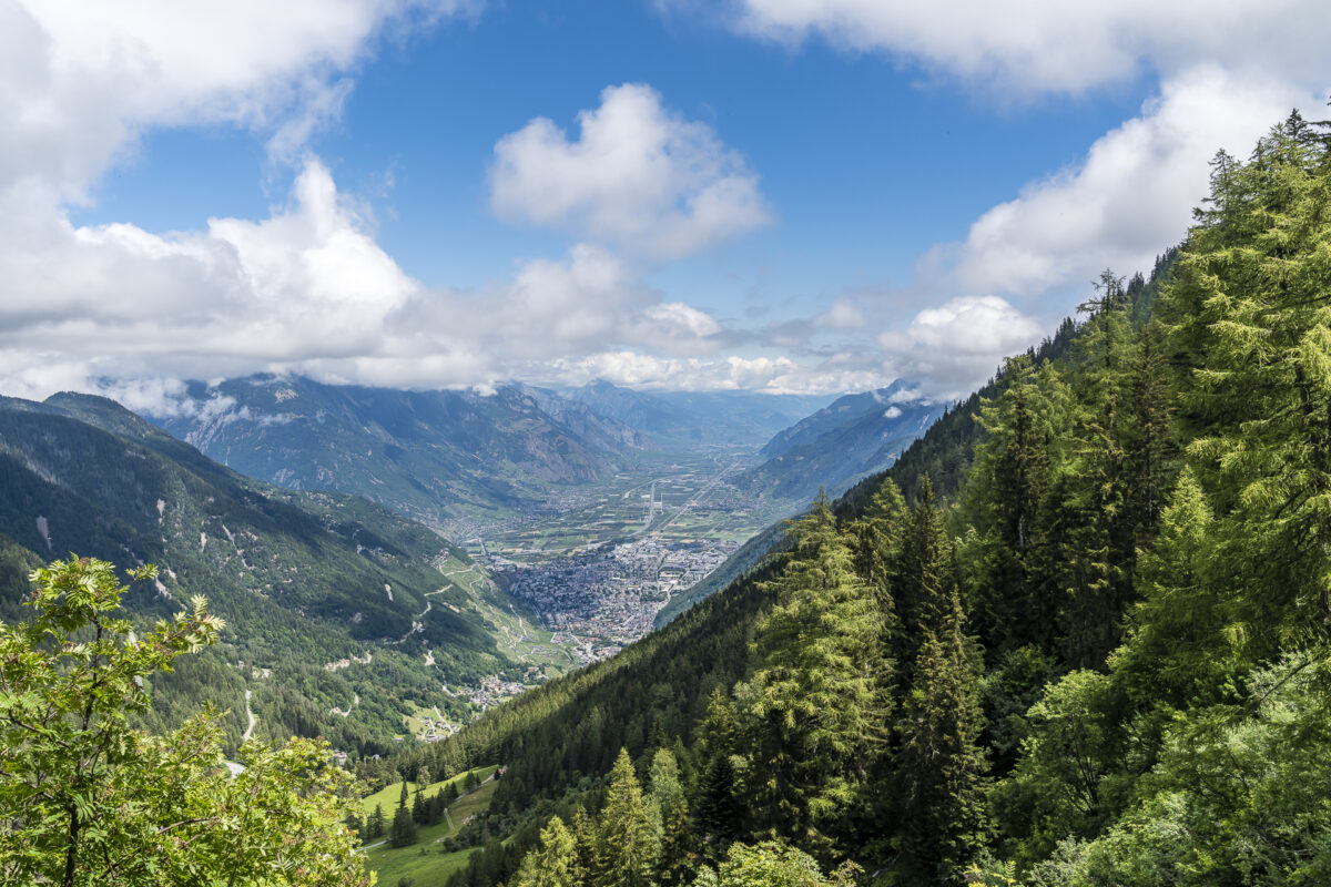 Block auf Martigny