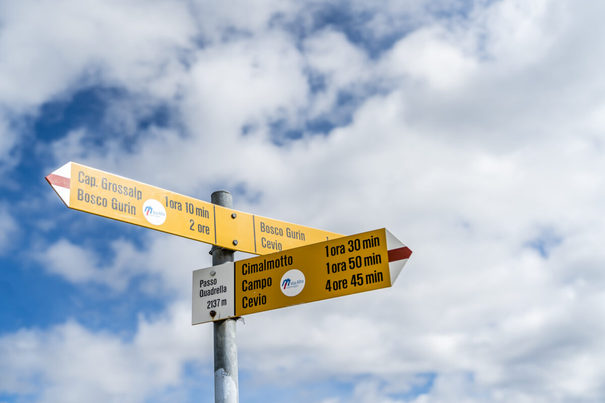 Passo Quadrello Wanderung