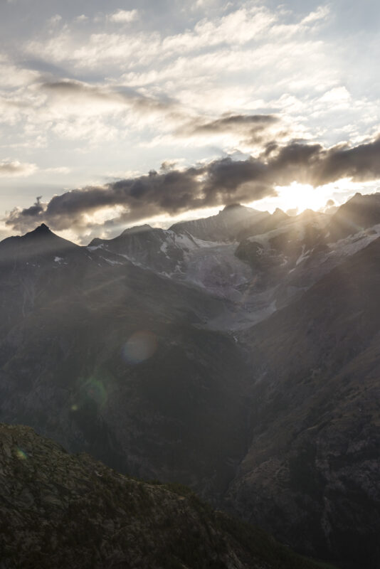 Sonnenuntergang Kinhütte