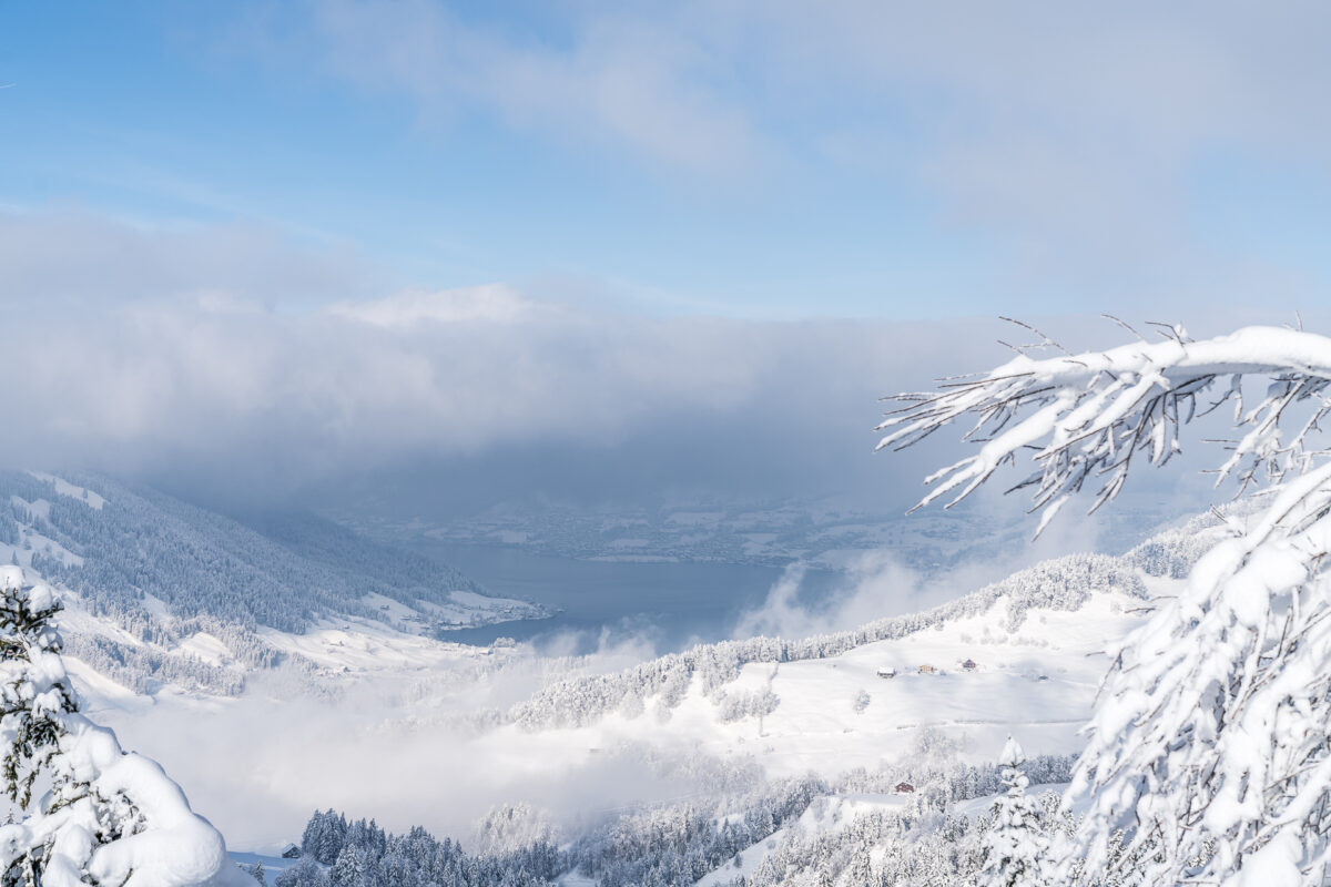 Ägerisee im Winter