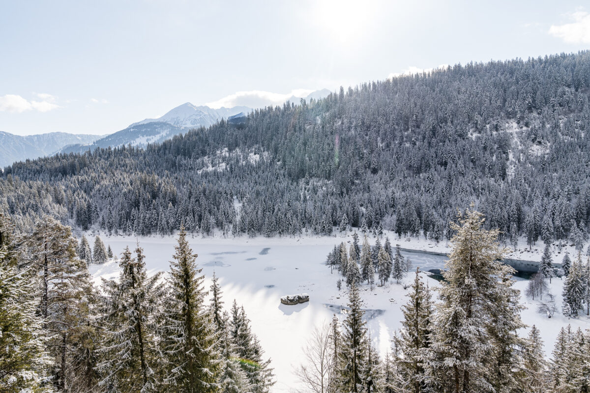 Caumasee im Winter