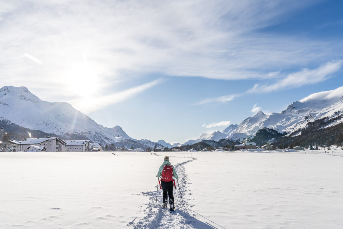 Schneeschuhwandern Sils Maria