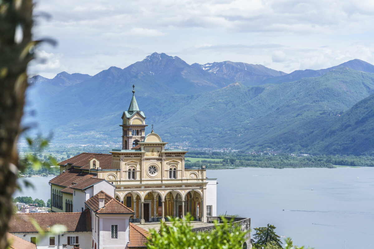 Madonna del Sasso Locarno, eine der bekanntesten Sehenswürdigkeiten im Tessin.