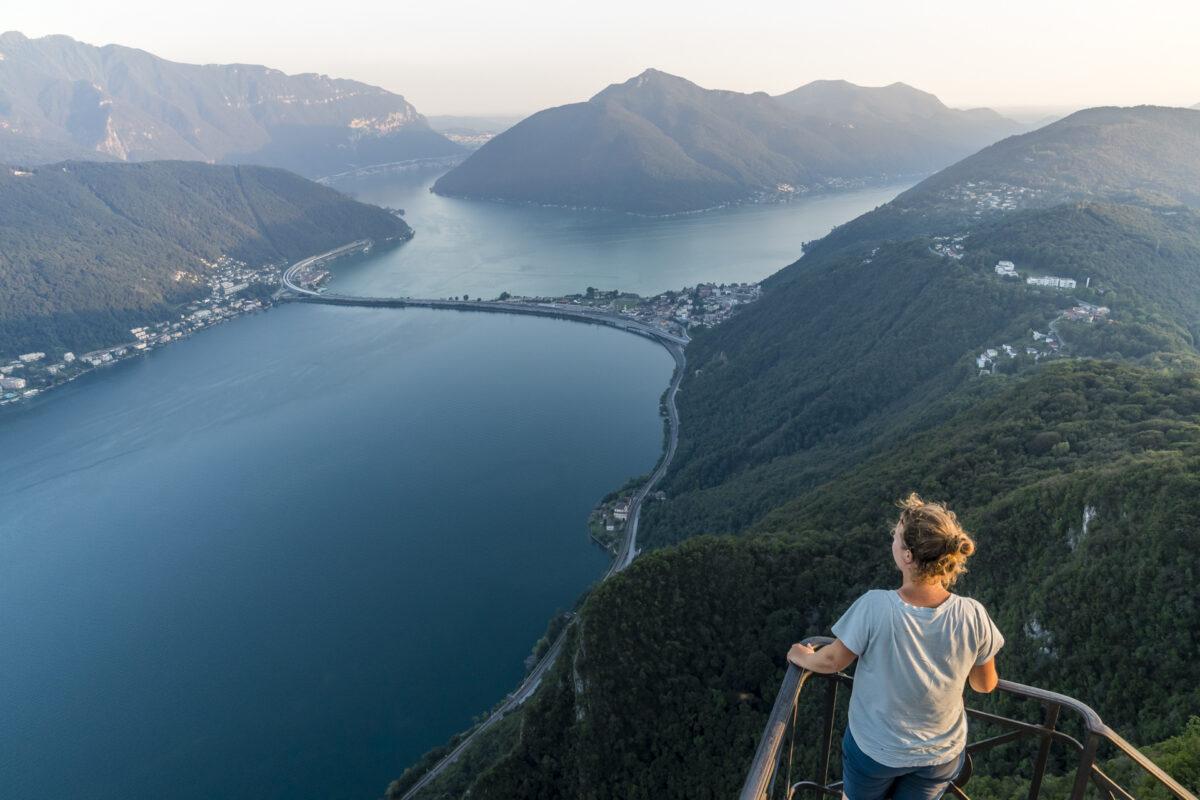 San Salvatore Aussicht von einer Sehenswürdigkeit im Tessin