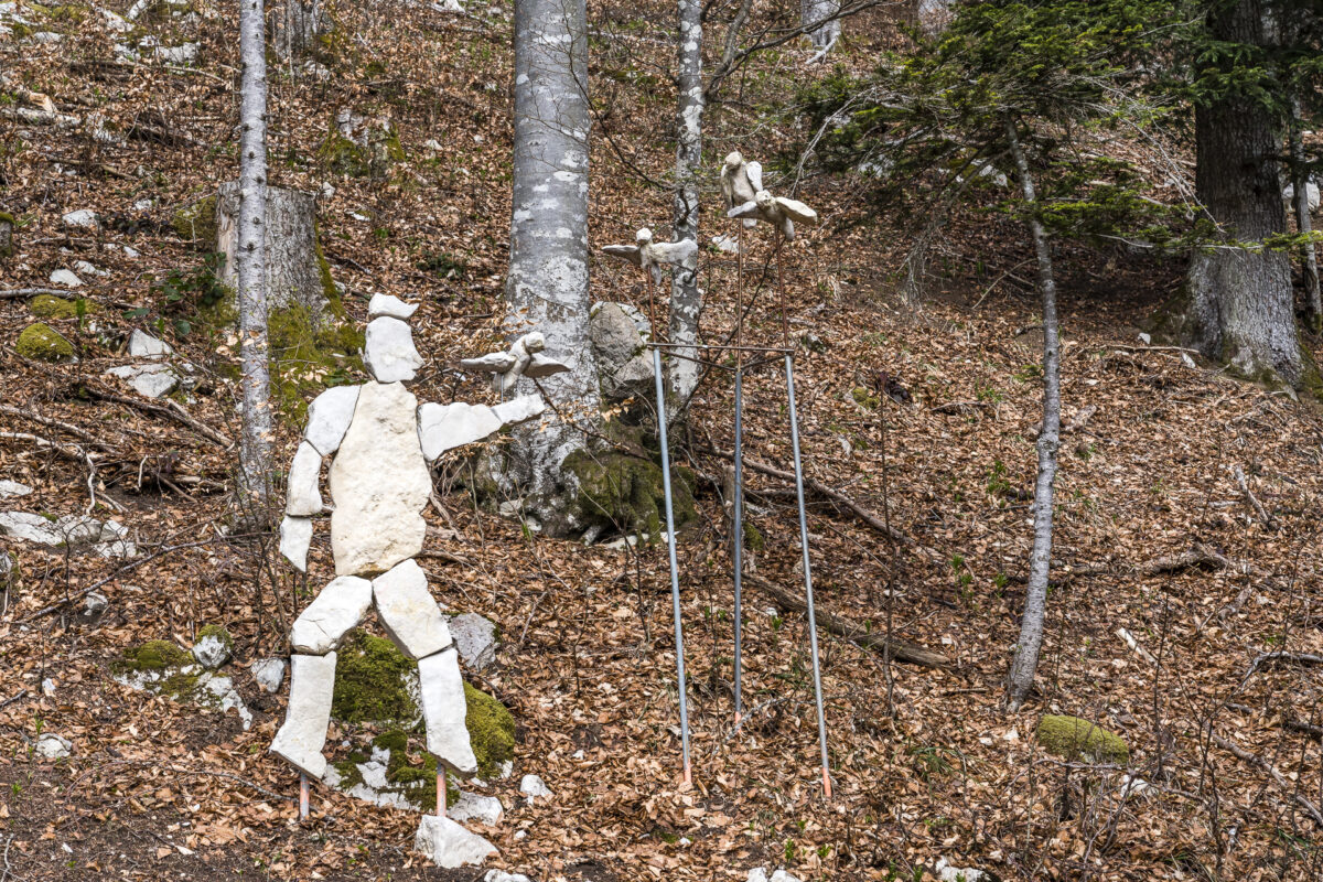 Skulptur am Mont Sujet