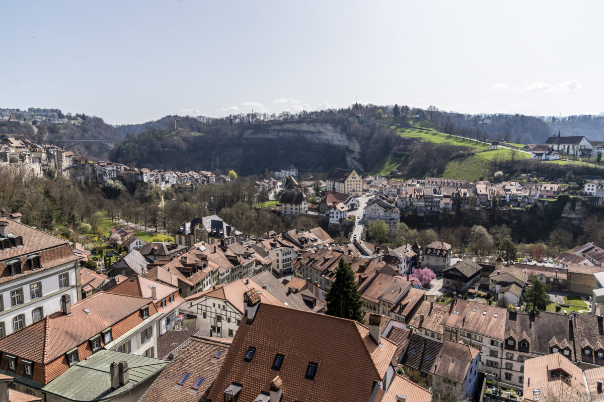 Fribourg Aussicht Unterstadt