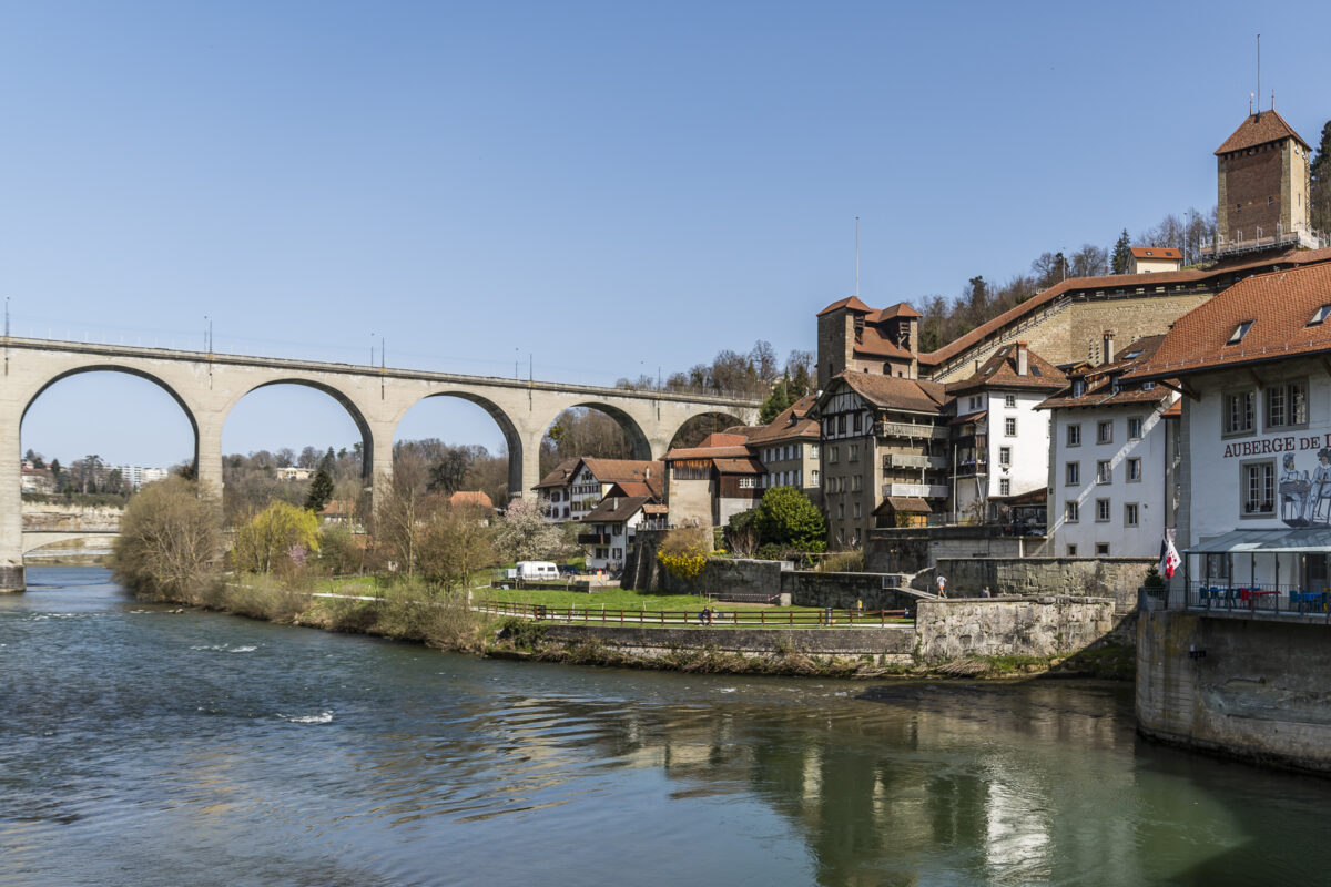 Fribourg Unterstadt Brücke