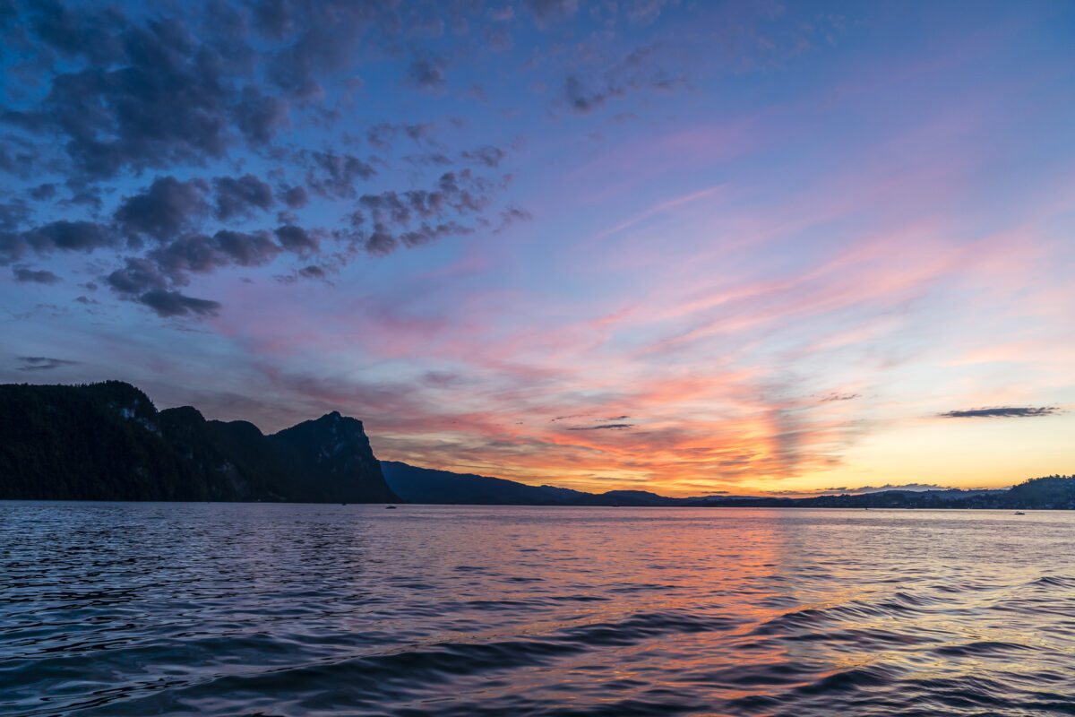 Abenstimmung Vierwaldstättersee